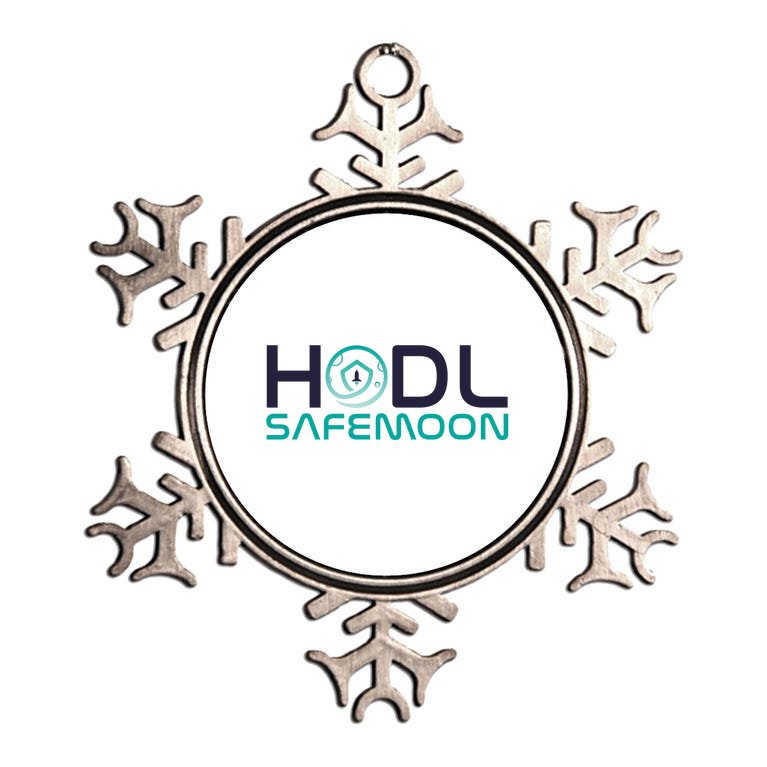 Safemoon HODL Cryptocurrency Logo Metallic Star Ornament