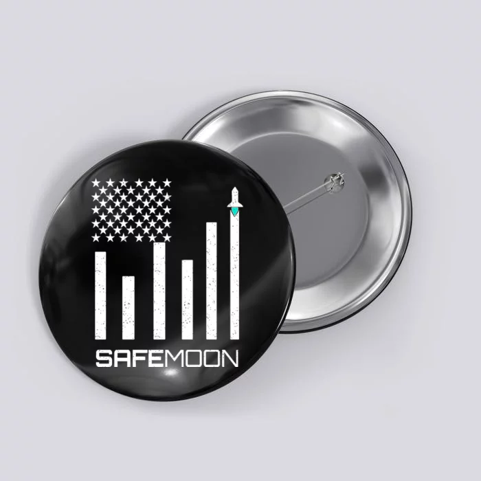 Safemoon To The Moon Crypto Blockchain Flag Button