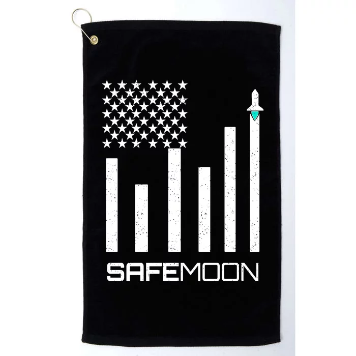 Safemoon To The Moon Crypto Blockchain Flag Platinum Collection Golf Towel