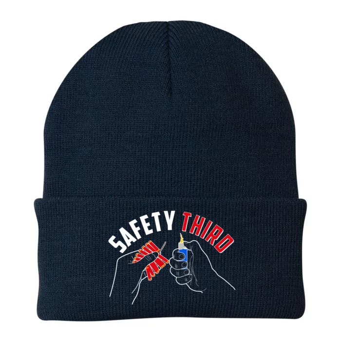 Safety Third Firecrackers Fourth of July Knit Cap Winter Beanie