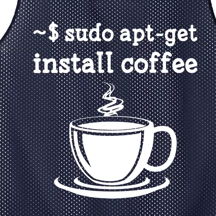 Sudo Apt Get Install Coffee Mesh Reversible Basketball Jersey Tank