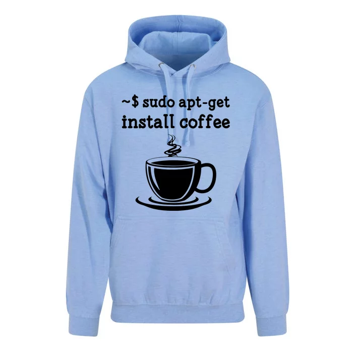 Sudo Apt Get Install Coffee Unisex Surf Hoodie