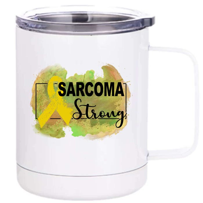 Sarcoma Awareness Gift Front & Back 12oz Stainless Steel Tumbler Cup