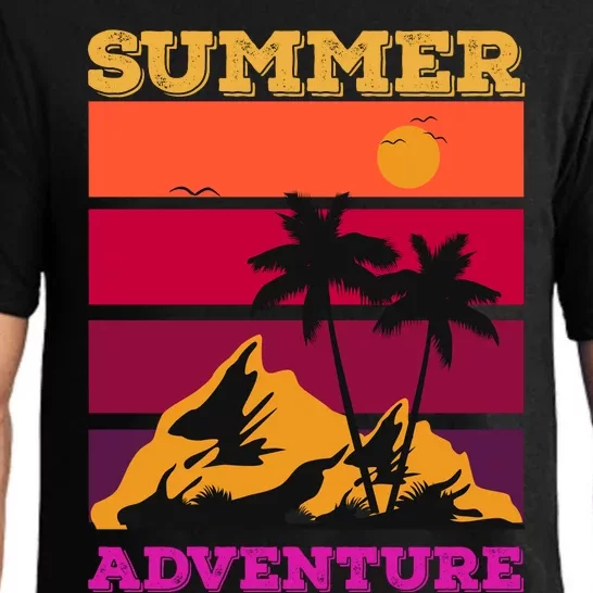 Summer Adventure Graphic Pajama Set