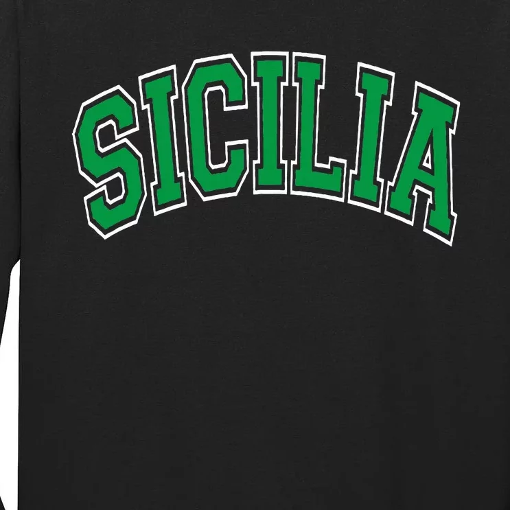 Sicilia Arched Green Tall Long Sleeve T-Shirt