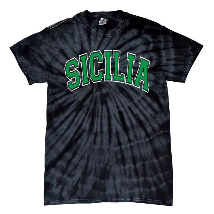 Sicilia Arched Green Tie-Dye T-Shirt