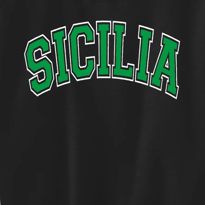 Sicilia Arched Green Kids Sweatshirt