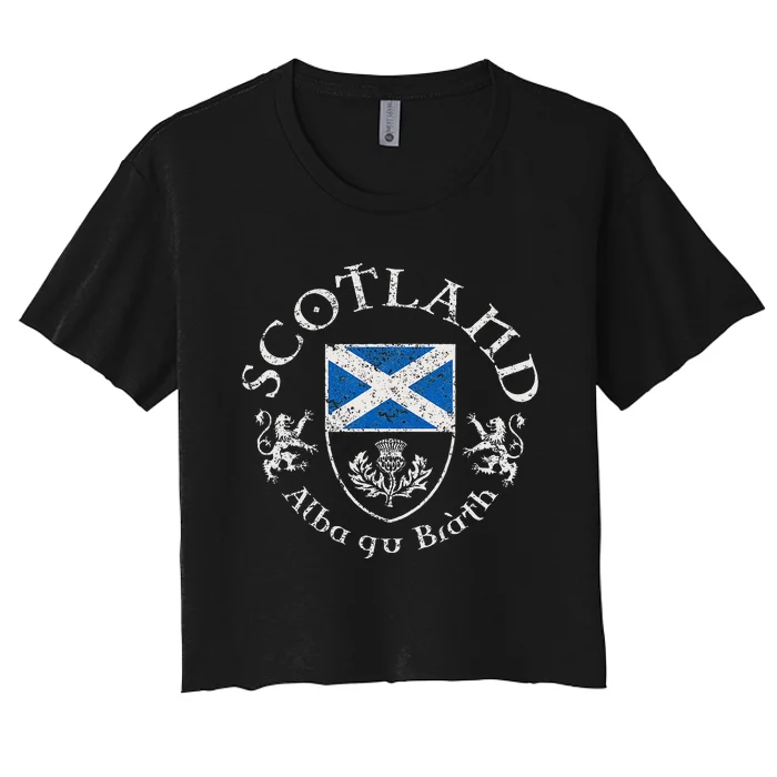 Scotland Alba Gu BràTh Women's Crop Top Tee