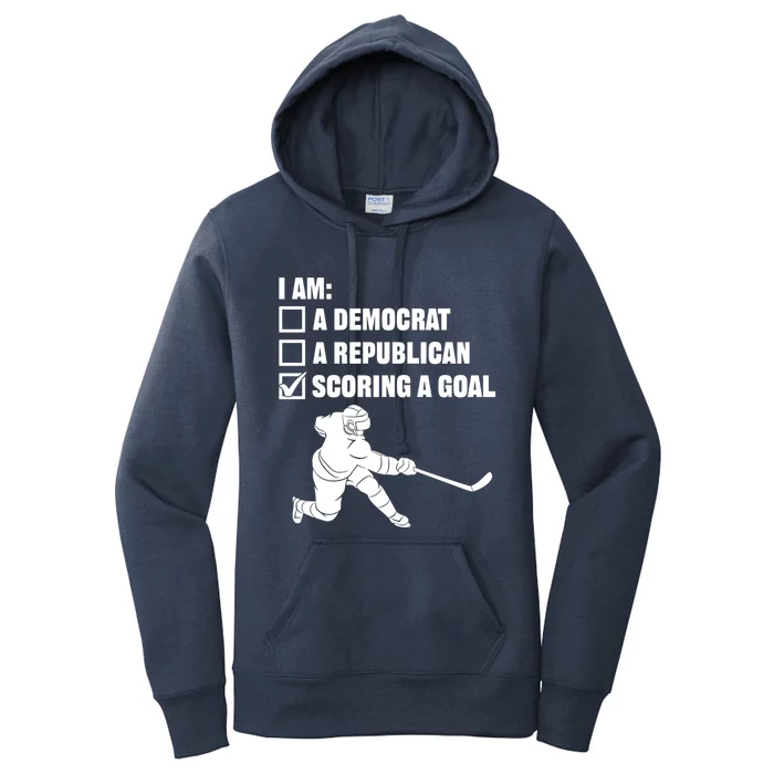 Scoring A Goal Gift Ice Hockey Sport Team Player Coach Goalie Gift Women's Pullover Hoodie