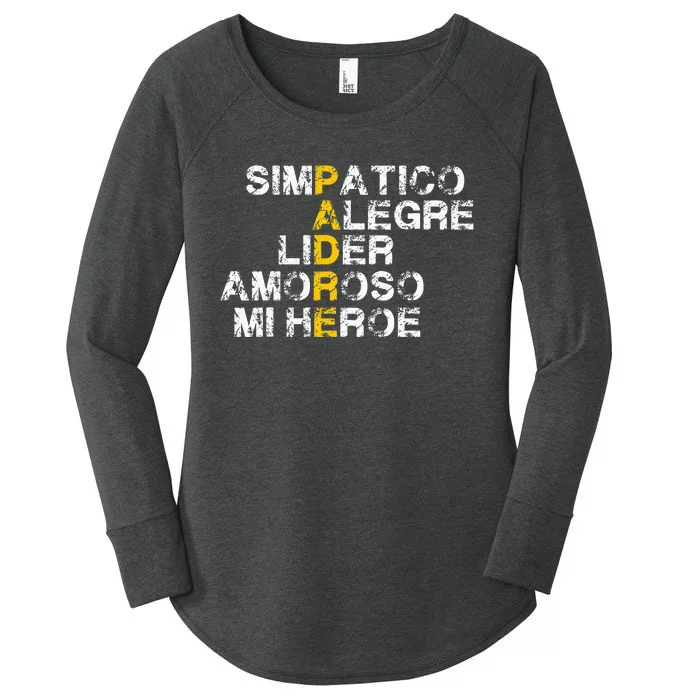 Spanish Acronym Gift For Fathers Day Women's Perfect Tri Tunic Long Sleeve Shirt