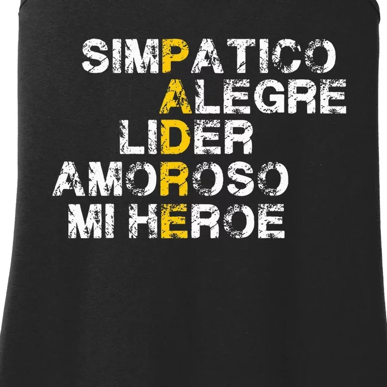 Spanish Acronym Gift For Fathers Day Ladies Essential Tank