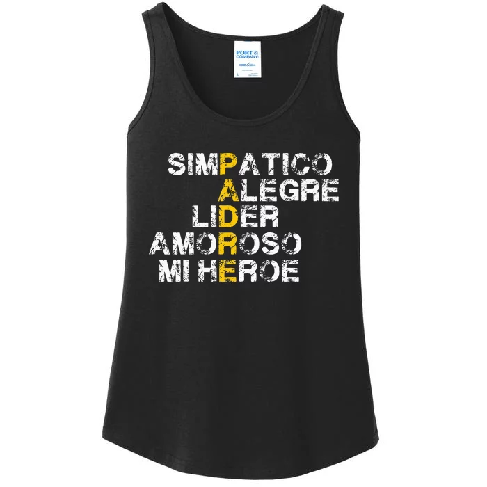 Spanish Acronym Gift For Fathers Day Ladies Essential Tank