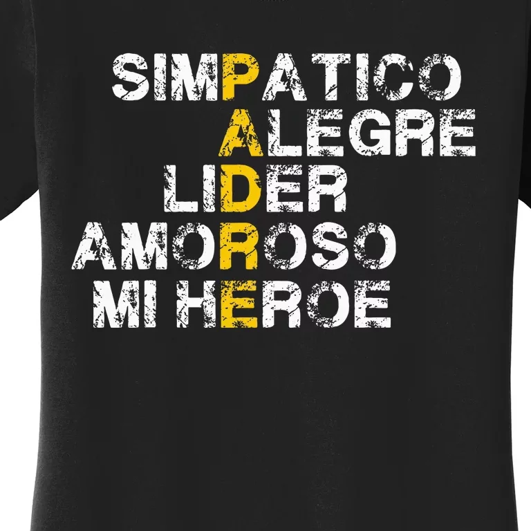 Spanish Acronym Gift For Fathers Day Women's T-Shirt