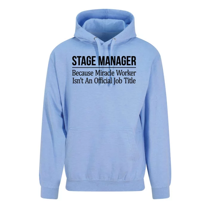 Stage Ager Gift Because Miracle Worker Isn't A Job Title Gift Funny Gift Unisex Surf Hoodie