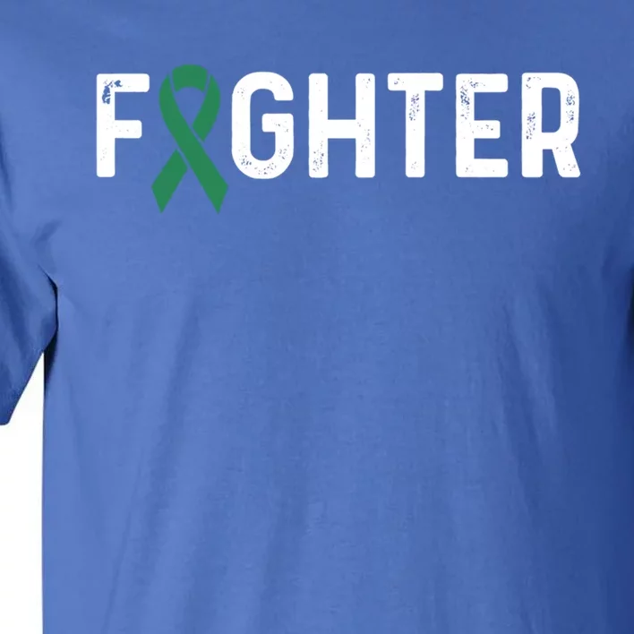 Scoliosis Awareness Green Ribbon Fighter Gift Tall T-Shirt