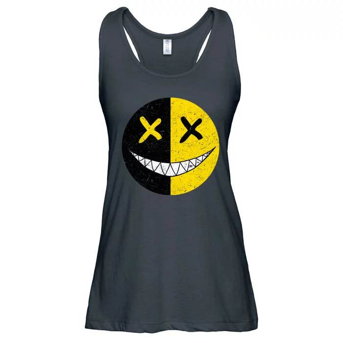 Street Abstract Graffiti Smile X Face Ladies Essential Flowy Tank