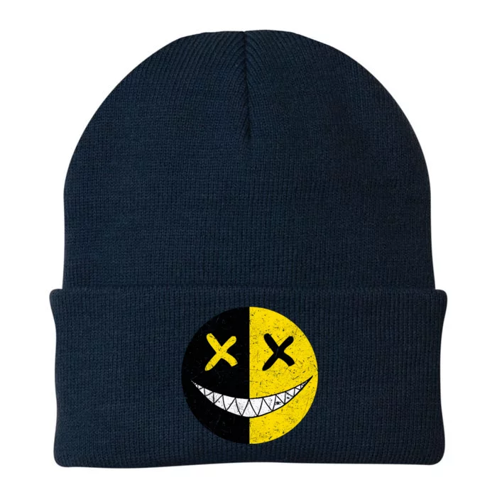 Street Abstract Graffiti Smile X Face Knit Cap Winter Beanie