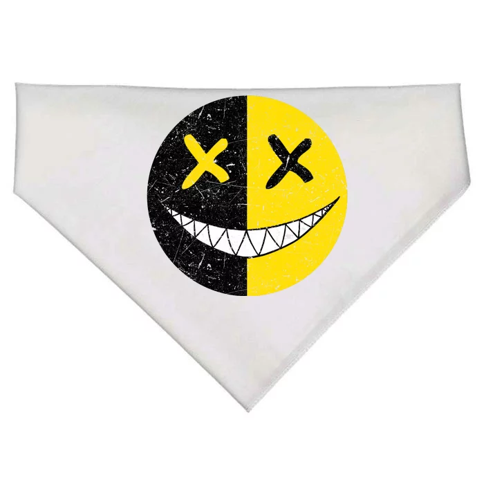 Street Abstract Graffiti Smile X Face USA-Made Doggie Bandana