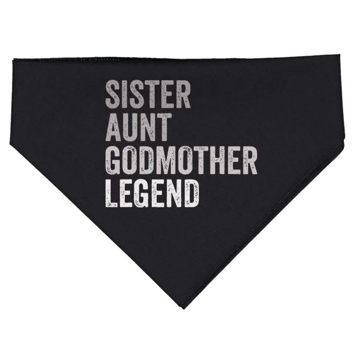 Sister Aunt Godmother Legend Auntie Godparent Proposal USA-Made Doggie Bandana