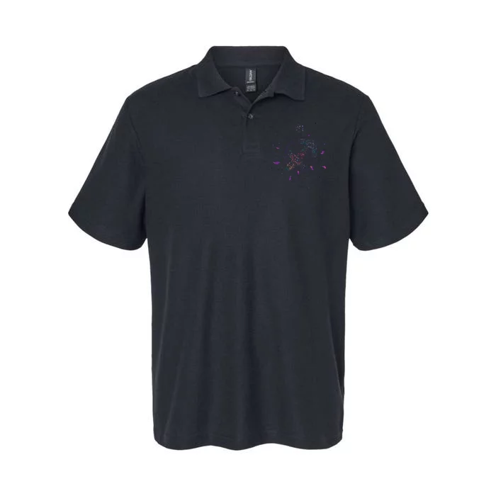 Sagittarius Floral Zodiac Softstyle Adult Sport Polo