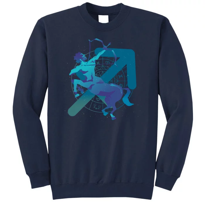 Sagittarius Zodiac Symbol Tall Sweatshirt