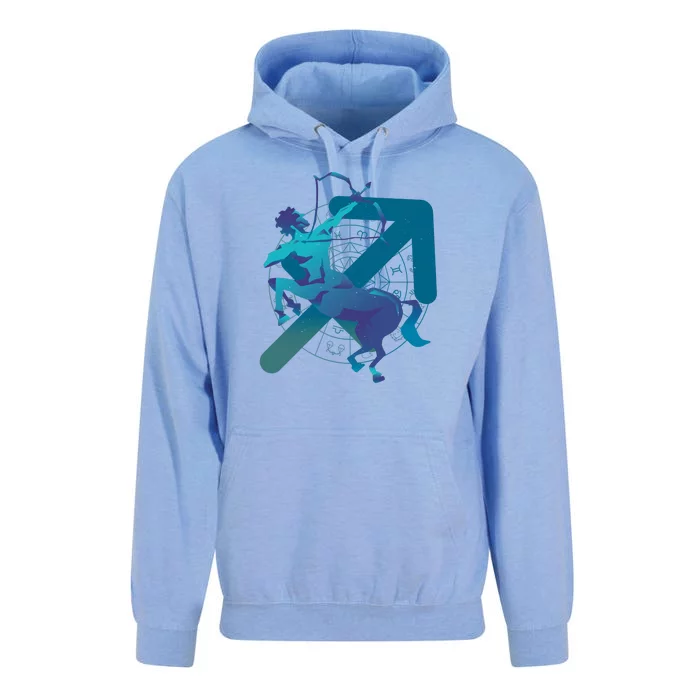 Sagittarius Zodiac Symbol Unisex Surf Hoodie