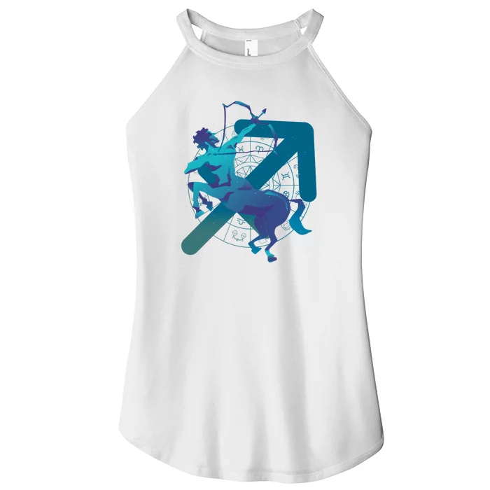 Sagittarius Zodiac Symbol Women’s Perfect Tri Rocker Tank