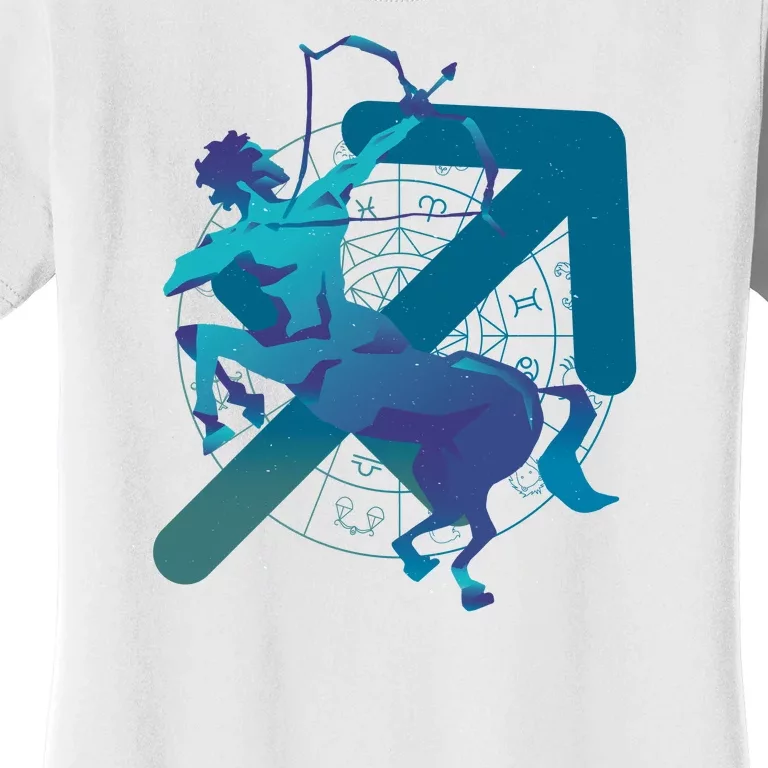 Sagittarius Zodiac Symbol Women's T-Shirt