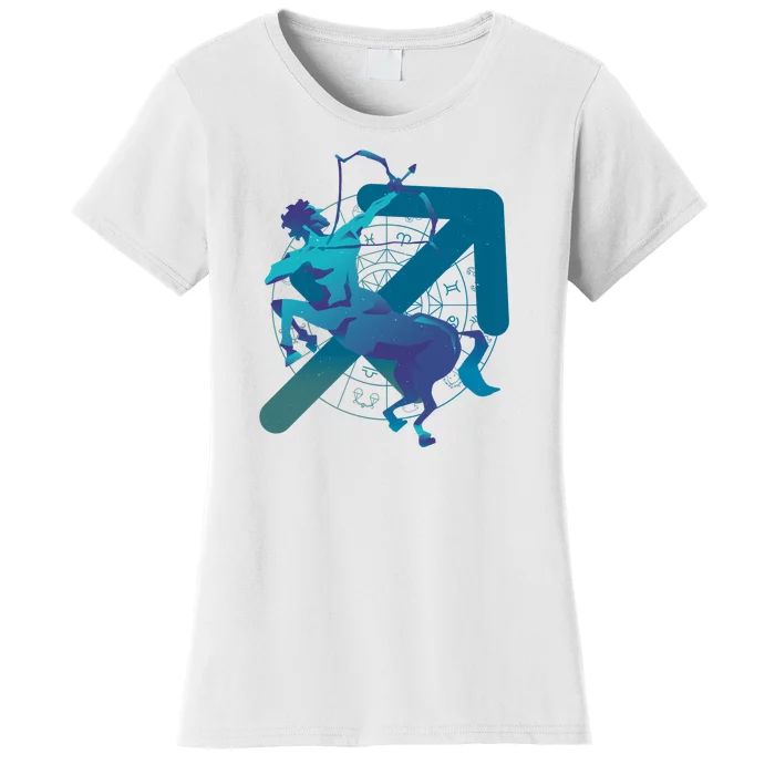 Sagittarius Zodiac Symbol Women's T-Shirt