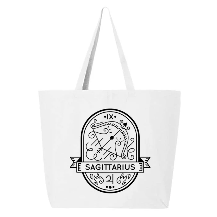 Sagittarius Zodiac Symbol Design 25L Jumbo Tote