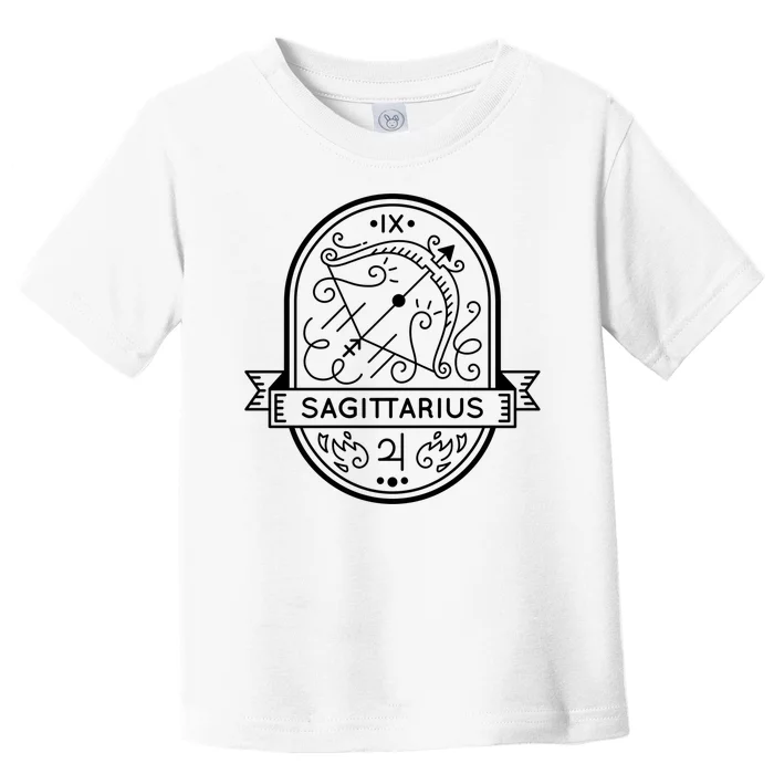 Sagittarius Zodiac Symbol Design Toddler T-Shirt