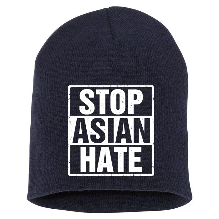 Stop Asian Hate Short Acrylic Beanie