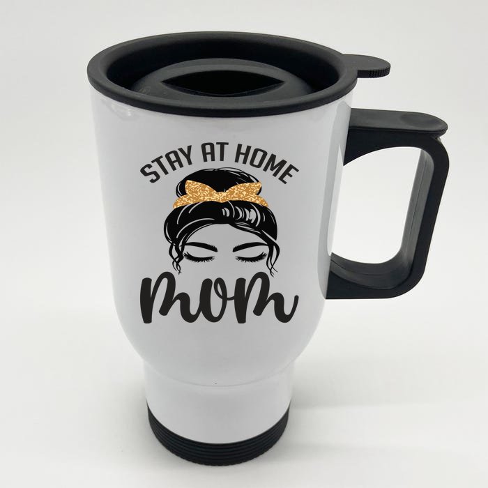 Stay At Home Mom Front & Back Stainless Steel Travel Mug