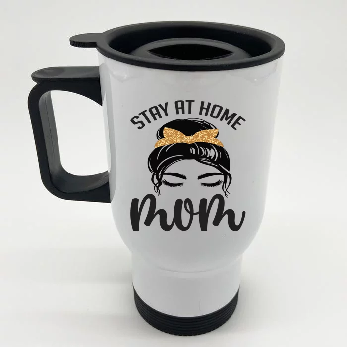 Stay At Home Mom Front & Back Stainless Steel Travel Mug