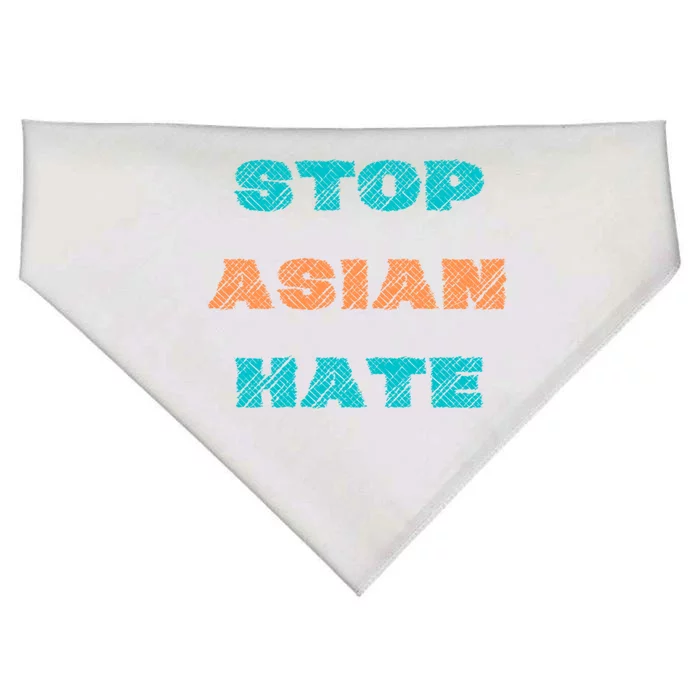 Stop Asian Hate Proud To Be Asian American Cute Gift USA-Made Doggie Bandana