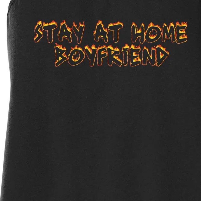 Stay At Home Boyfriend Women's Racerback Tank