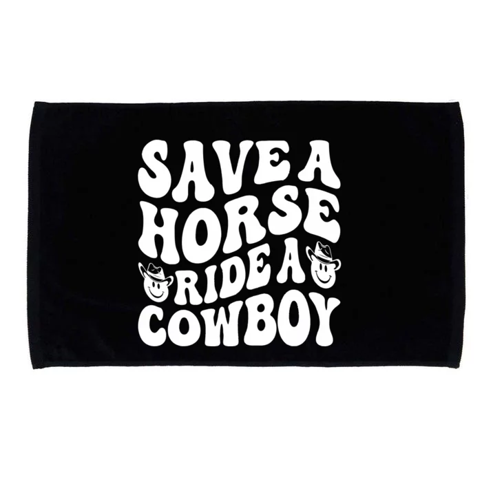 Save A Horse Ride A Cowboy Oversized Western Microfiber Hand Towel