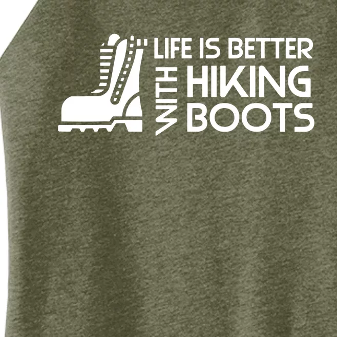 Sayings About Hiking Boots Hiking Lover Women’s Perfect Tri Rocker Tank