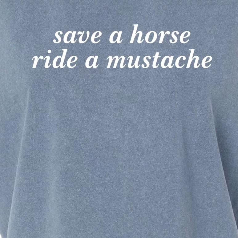 Save A Horse Ride A Mustache Cowboy Cowgirl Rodeo Lover Garment-Dyed Women's Muscle Tee