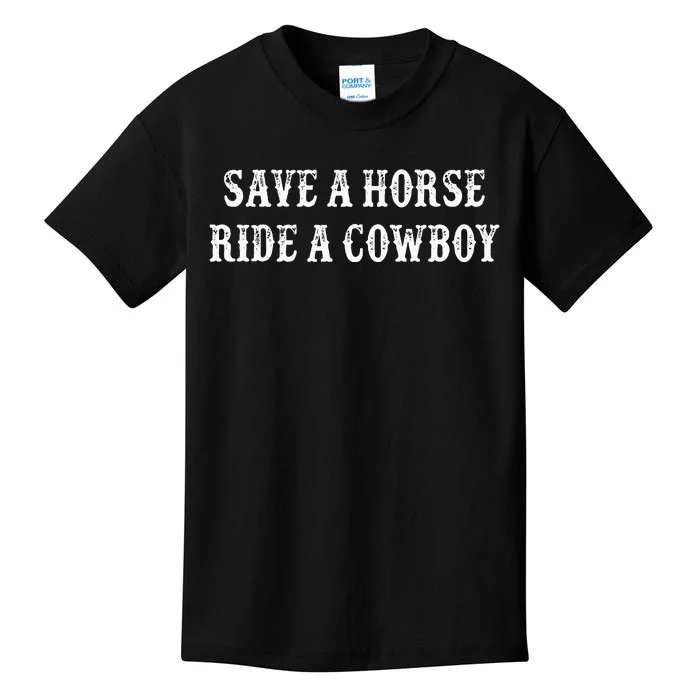 Save A Horse Ride A Cowboy Vintage Style Kids T-Shirt