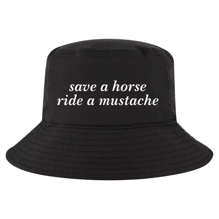 Save A Horse Ride A Mustache Cowboy Cowgirl Rodeo Lover Cool Comfort Performance Bucket Hat