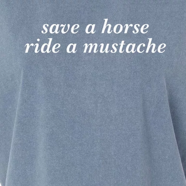 Save A Horse Ride A Mustache Cowboy Cowgirl Rodeo Lover Garment-Dyed Women's Muscle Tee