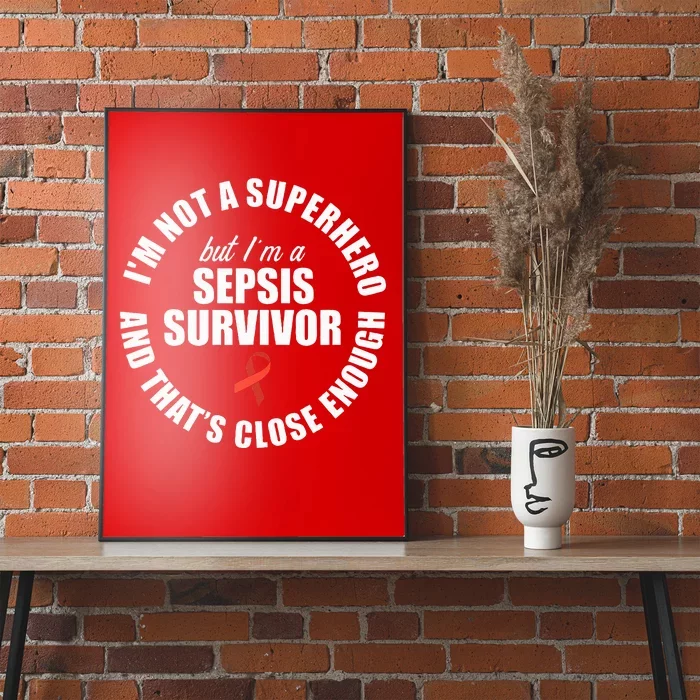 Sepsis Awareness Hero Warrior Survivor Support Poster