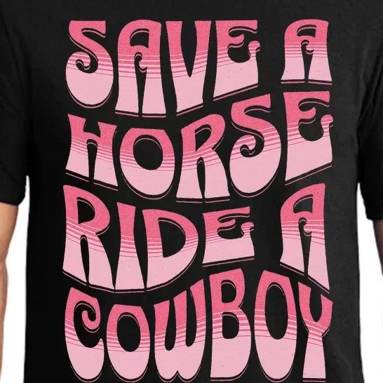 Save A Horse Ride A Cowboy Rodeo Horseback Riding Pajama Set