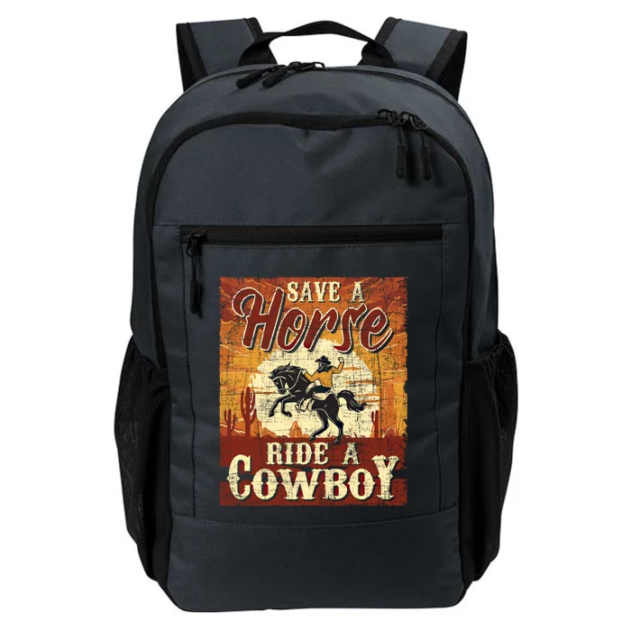 Save A Horse Gift Cow Cow Equestrian Calf Roping Lover Gift Daily Commute Backpack