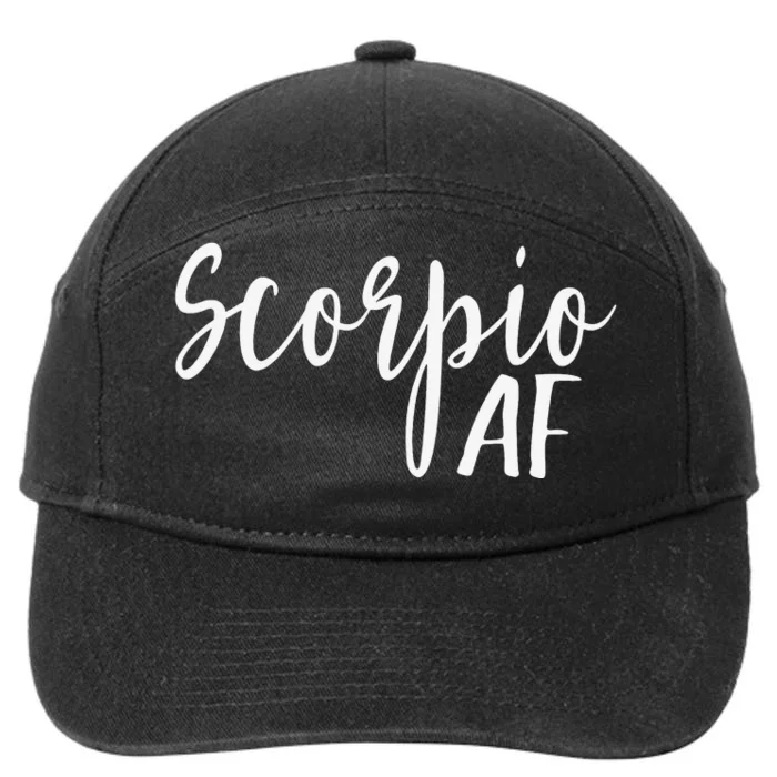 Scorpio AF Horoscope Zodiac Astrology Sign 7-Panel Snapback Hat