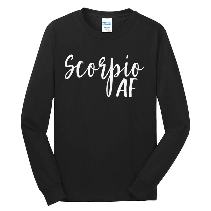 Scorpio AF Horoscope Zodiac Astrology Sign Tall Long Sleeve T-Shirt