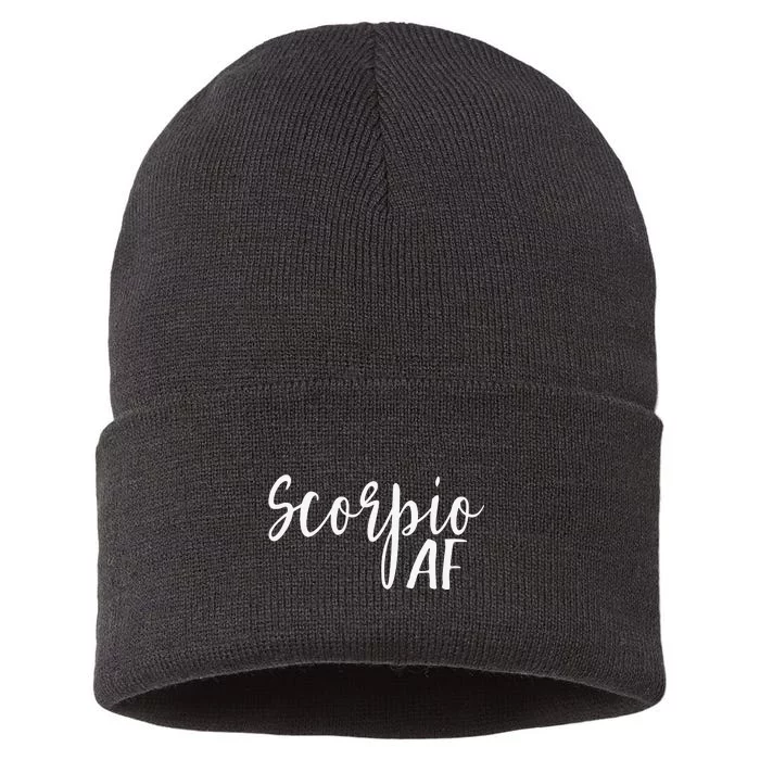 Scorpio AF Horoscope Zodiac Astrology Sign Sustainable Knit Beanie