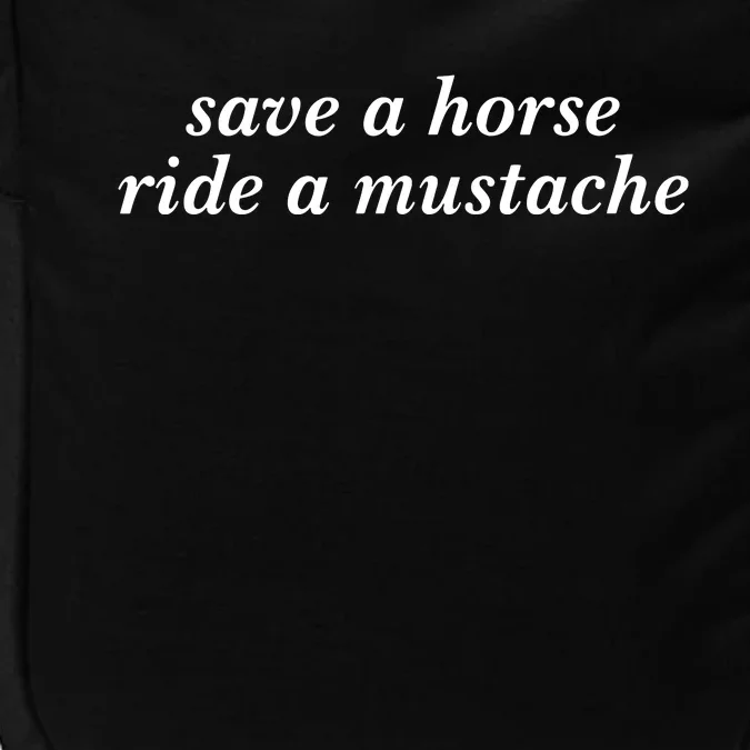 Save A Horse Ride A Mustache Impact Tech Backpack