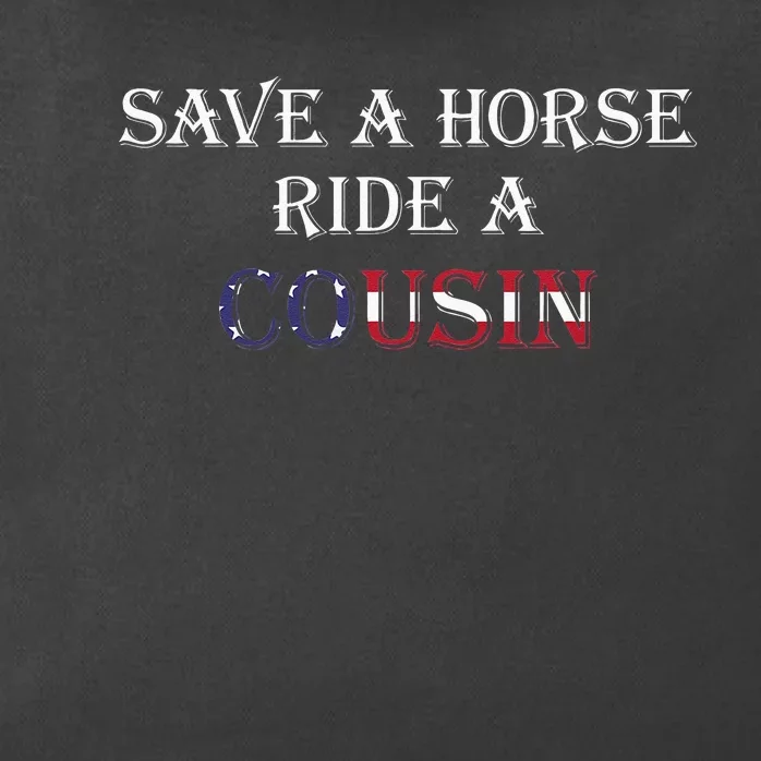 Save A Horse Ride A Cousin Hillbilly Redneck July 4th Zip Tote Bag